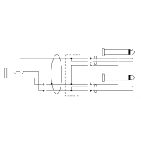 Cordial Câble Y bretelle jack femelle stéréo/2 jack mono mâles 30 cm - Vue 2