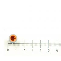 Mackie Bouton Pot. MILLENNIUM Orange - Vue 3