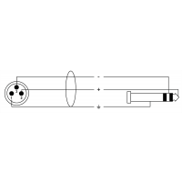 Cordial Câble audio XLR mâle/jack stéréo 10 m - Vue 2