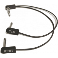 EBS Câble d'insert 1 jack stéréo/2 jack mono - 30 cm - Vue 1