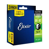 Elixir Pack de 3 jeux Electric Optiweb 9-42 Extra Light - Vue 1