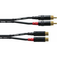 Cordial Câble audio Rca mâle/femelle 1,5 m - Vue 1