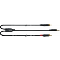 Cordial Câble Y bretelle minijack/2 Rca longs 1,5 m - Vue 1
