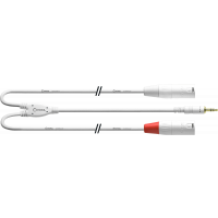 Cordial Câble audio minij. stéréo - 2 XLR m. longs 1,5 m blanc - Vue 1