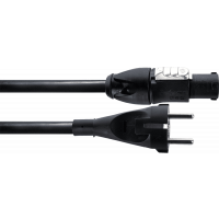 Cordial Câble PowerCON PVC True1 / Schuko droit 3 m - Vue 1