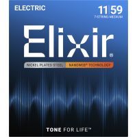 Elixir Electric Nanoweb 7cordes Medium 11-59 - Vue 2