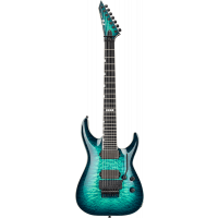 ESP E-II Horizon FR-7 black turquoise burst - Vue 1