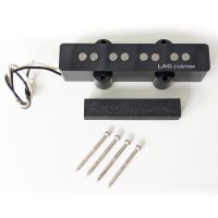 Lutherie LAG CUSTOM TYPE JAZZ MANCHE 4 CORDES CAPOT NOIR - Vue 3