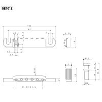 Lutherie Cordier Gotoh GE101Z, X-chrome - Vue 2