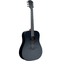 Lâg Skullture dreadnought noir satin tête de mort - Vue 1