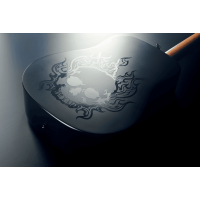 Lâg Skullture dreadnought noir satin tête de mort - Vue 3