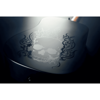 Lâg Skullture dreadnought noir satin tête de mort - Vue 4