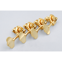 Lutherie Jeu de 4 mécaniques Gotoh GB11WL Gold, bouton métal gold, droites - Vue 1
