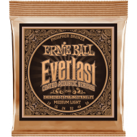 Ernie Ball Everlast coated phophore bronze medium light 12-54 - Vue 1
