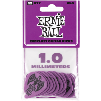 Ernie Ball Mediators everlast sachet de 12 violet 1mm - Vue 2