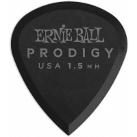 Ernie Ball Mediators prodigy sachet de 6 noir mini 1,5mm - Vue 1