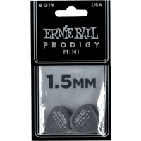 Ernie Ball Mediators prodigy sachet de 6 noir mini 1,5mm - Vue 2