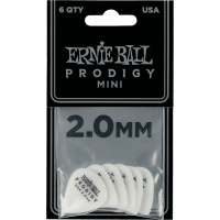 Ernie Ball Mediators prodigy sachet de 6 blanc mini 2mm - Vue 2