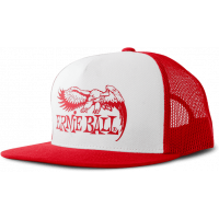 Ernie Ball Casquette rouge et blanc - logo aigle eb rouge - Vue 1