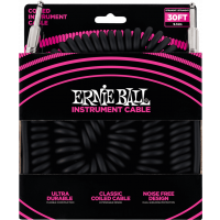 Ernie Ball Cables instrument torsades jack/jack 9m noir - Vue 1