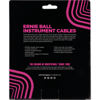 Ernie Ball Cables instrument torsades jack/jack 9m noir - Vue 2