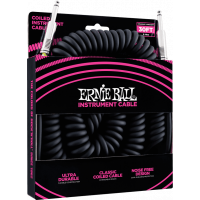 Ernie Ball Cables instrument torsades jack/jack 9m noir - Vue 3