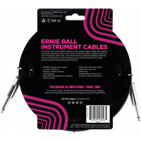 Ernie Ball Cables instrument classic jack/jack 6m noir - Vue 2