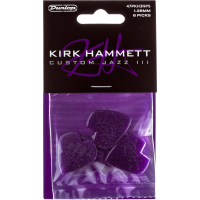 Dunlop Kirk Hammet Purple Sparkle Jazz, Player's Pack de 6 - Vue 1
