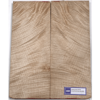 Lutherie Erable - 4A circular flamed maple 530x190x30x2 - Vue 1