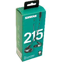 Shure SE215 noir - minijack avec micro et volume - Vue 1
