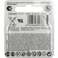 Varta Pile lithium CR2025 (Blister d'une pile) - Vue 2