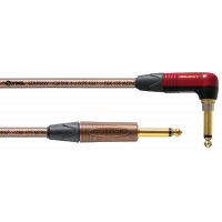 Cordial Câble guitare jack/jack SILENT coudé Metal - 3m - Vue 1