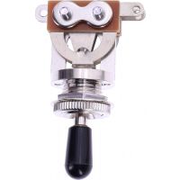 ESP SELECTEUR 3P.LP NICKEL BOUT.NOIR SEL125NI-N - Vue 1