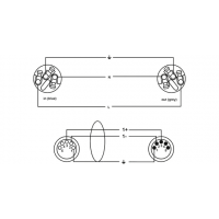Cordial Câble hybride XLR 5 points + PowerCon 2,5 mm² True1 - 15m - Vue 3