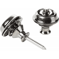 Dunlop Straplock Dual - Black Chrome - Vue 1