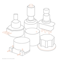 ALTO PROFESSIONAL Bouton COMP. LIVE SERIES NI07069 - Vue 1