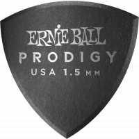 Ernie Ball Médiators prodigy sachet de 6 noir bouclier large 1,5mm - Vue 1