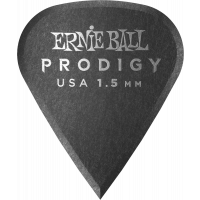 Ernie Ball Médiators prodigy sachet de 6 noir affûté 1,5mm - Vue 1