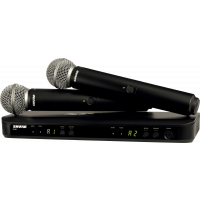 Shure BLX288/SM58 Système double sans fil avec 2 micros voix SM58 - K3E - Vue 1