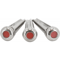 C.F. Martin & Co Set De Chevilles Liquid Metal Chrome, Point Rouge - Vue 1