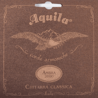 Aquila 108C Ambra 2000 Jeu guitare classique Imitation Boyau Tirant Normal - Vue 1