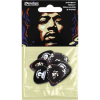 Dunlop Player's Pack 6 médiators Jimi Hendrix Star - Vue 1