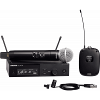 Shure Système mixte main SM58 + cravate WL185 - 518-562 MHz - Vue 1