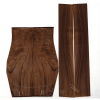 Lutherie Set fond & éclisses palissandre indien AAAA - Vue 1