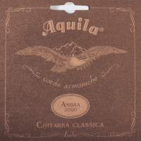 Aquila 144C Ambra 2000 Jeu Guitare classique, Imitation Boyau, Tirant faible - Vue 1