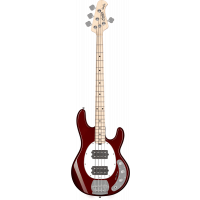 Sterling Stingray RAY4HH, 2 Humbuckers, Candy Apple Red - Vue 1