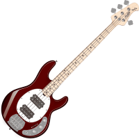 Sterling Stingray RAY4HH, 2 Humbuckers, Candy Apple Red - Vue 2