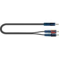 Quiklok Câble audio minijack stéréo - 2 x RCA 2 m - Vue 1