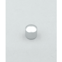 Lutherie bouton dome métal insert plastique satin chrome - Vue 1