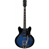 Vox Bobcat S66 Bigbsby Sapphire Blue - Vue 1